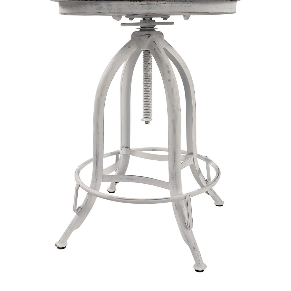 Carolina Chair and Table Mason Swivel Bar Stool in Whitewash NFM