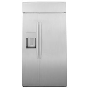 GE Profile 42" Side-by-Side Refrigerator in Fingerprint Resistant Stainless Steel, , large
