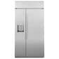 GE Profile 42" Side-by-Side Refrigerator in Fingerprint Resistant Stainless Steel, , large