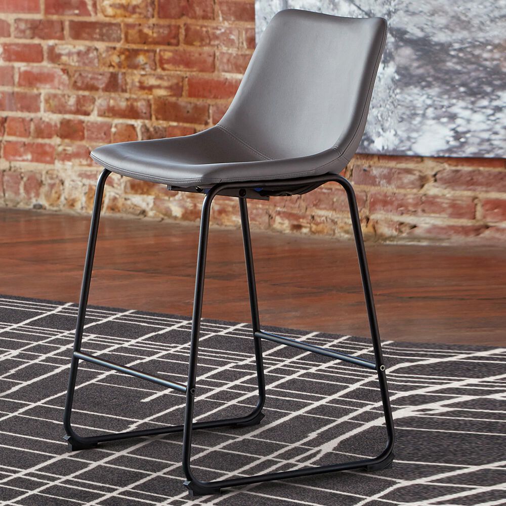 Ashley Centiar 24&quot; Counter Stool in Gray, , large