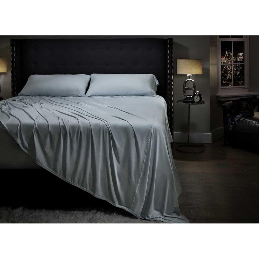 SHEEX Midnight Label 4-Piece King Sheet Set in Spa Blue, , large