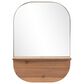 Zuo Modern Meridian Mirror in Gold and Brown, , large