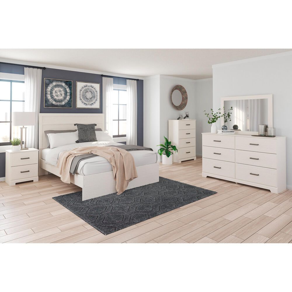 Signature Design by Ashley Stelsie 3 Piece Queen Bedroom Set in White, , large