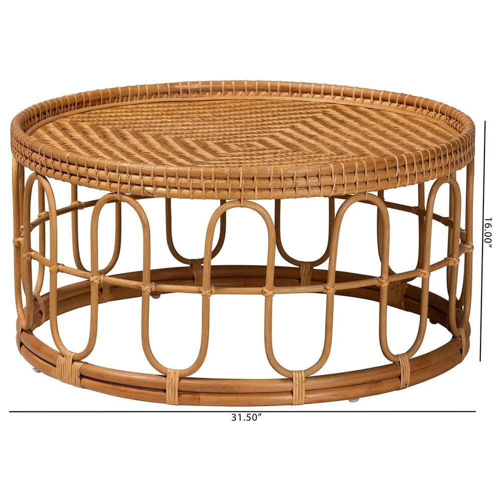 Baxton Studio Phoenix Coffee Table in Light Honey, , large