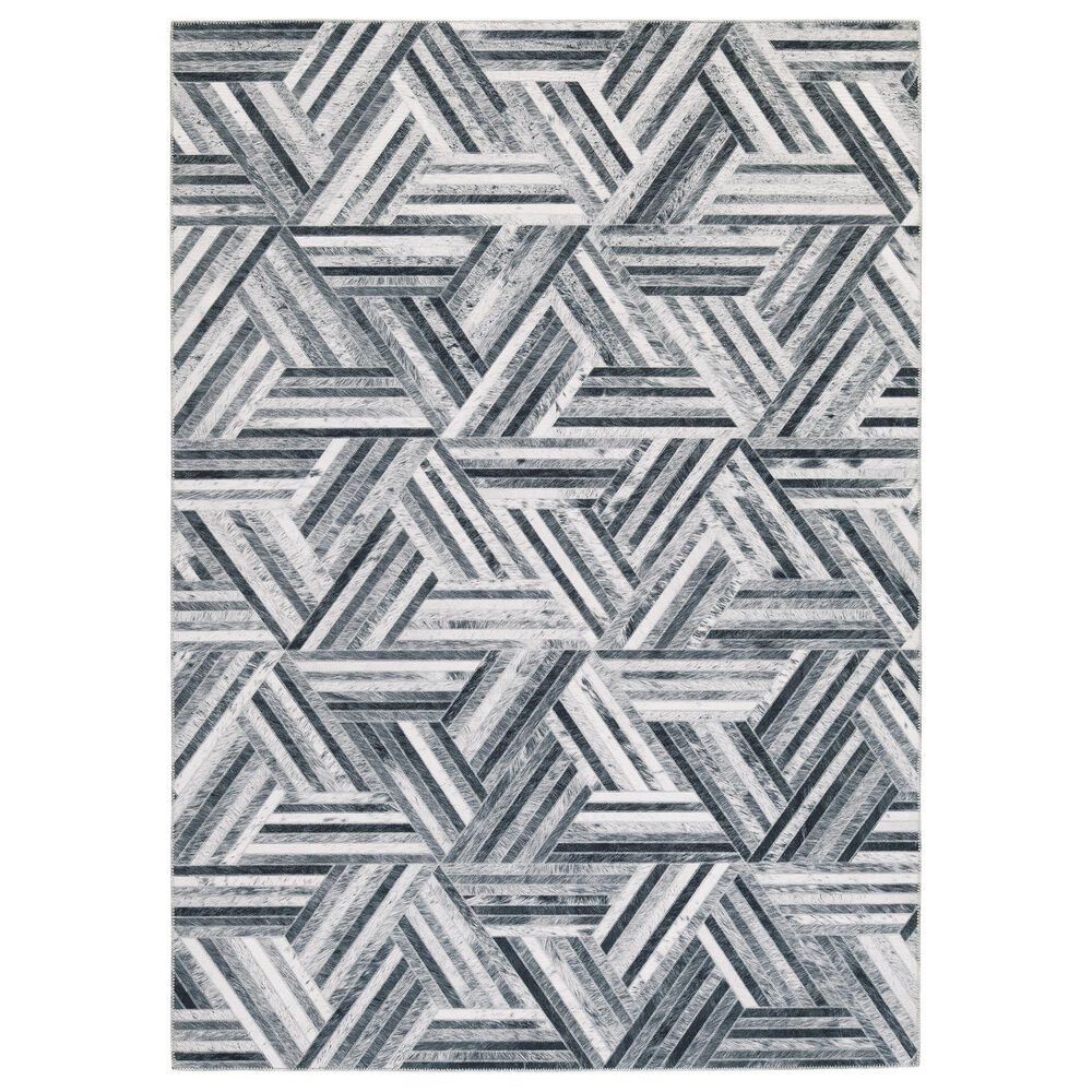 Ashley Adalock 5" x 7" Gray and Cream Area Rug, , large
