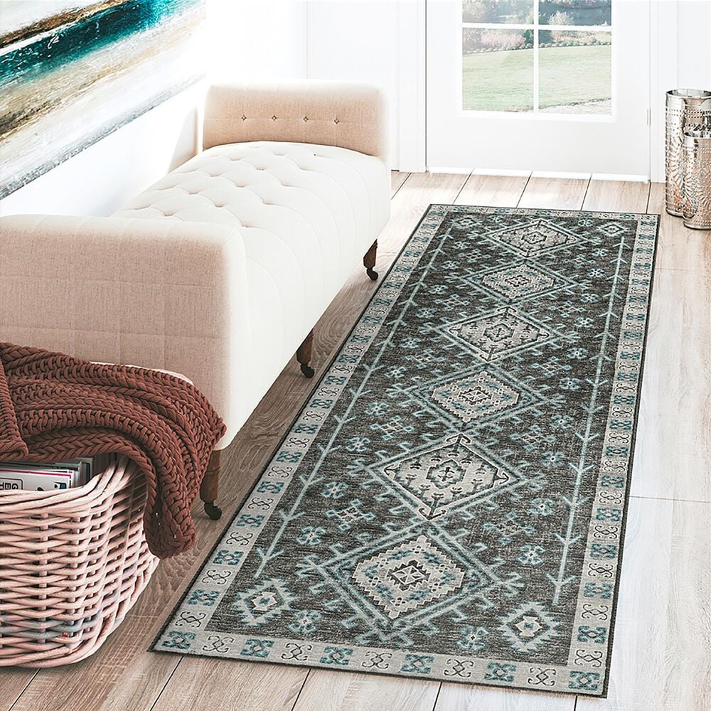 Dalyn Rug Company Brisbane BR2 2&#39;3&quot; x 7&#39;6&quot; Midnight Runner, , large