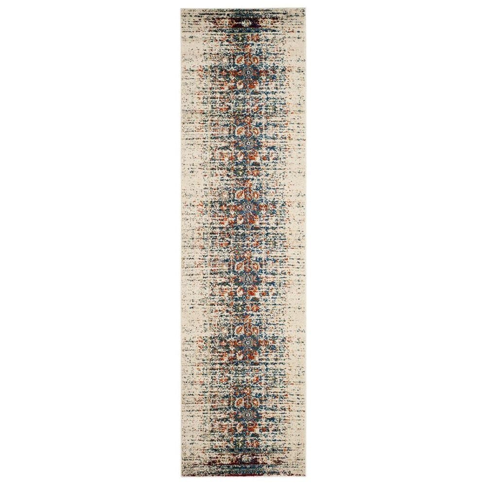 Safavieh Monaco MNC208M-214 2"2" x 14" Ivory/Blue Runner, , large