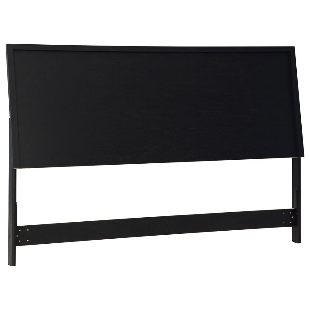 Ashley Danziar King Panel Headboard in Matte Black, , large