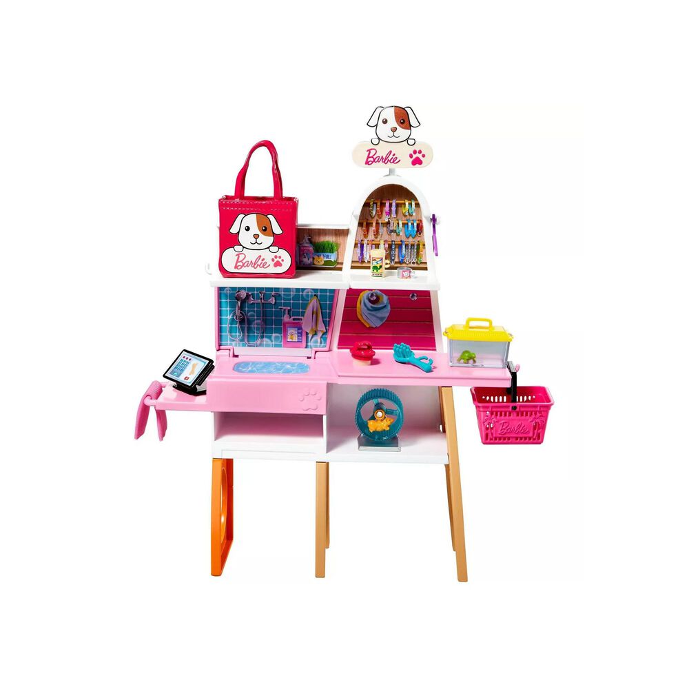 Barbie Barbie Pet Boutique Playset with 4 Pets and Accessories, , large