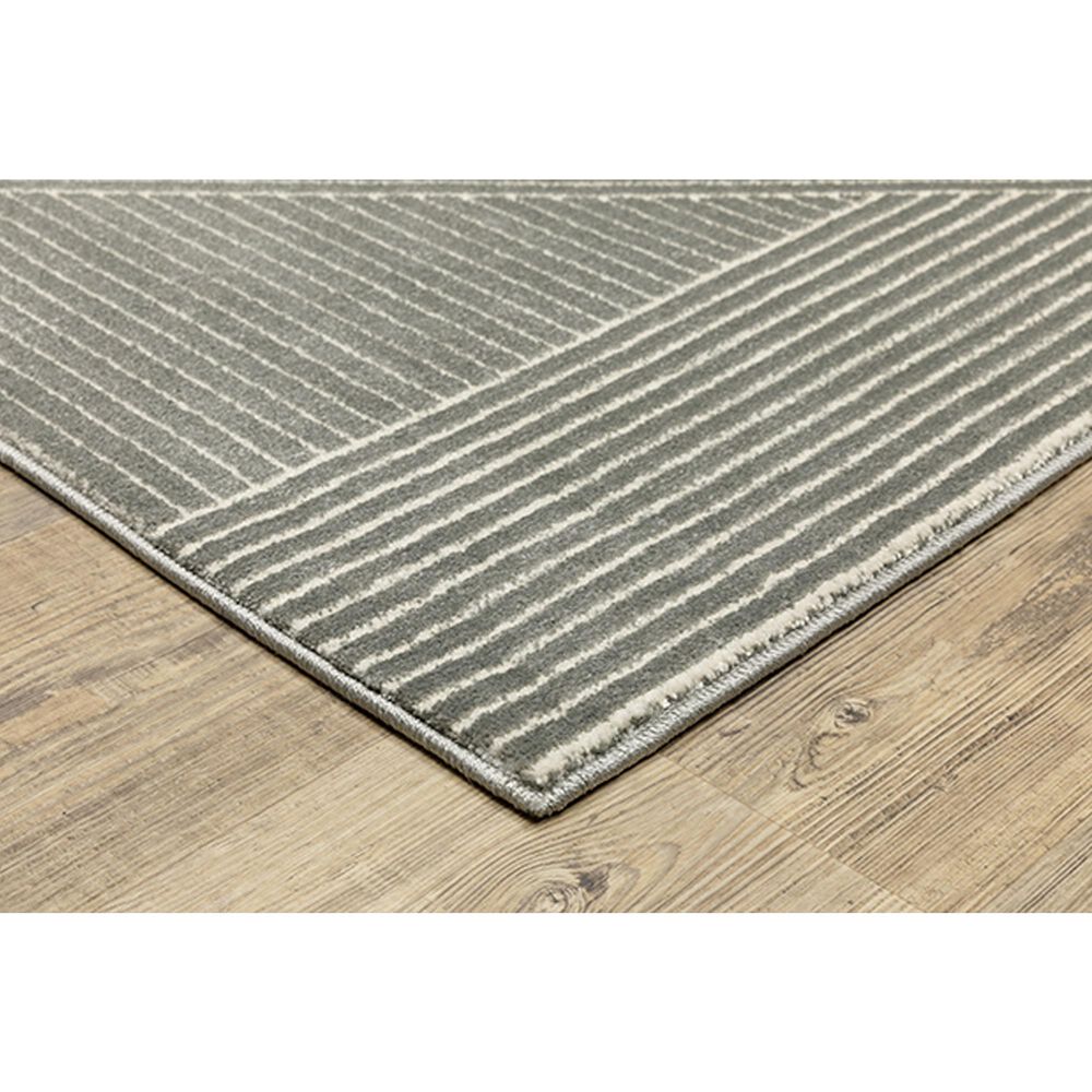 Oriental Weavers Raylan RAY08 5&#39;3&quot; x 7&#39;6&quot; Grey Area Rug, , large