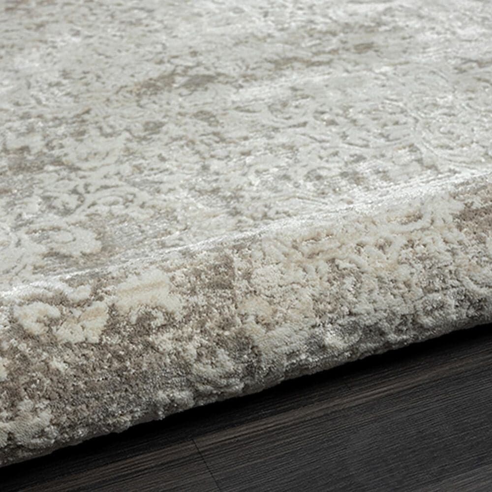 L&amp;R Resources Brisbane Damask Gray 5&#39; x 7&#39;11&quot; Area Rug, , large