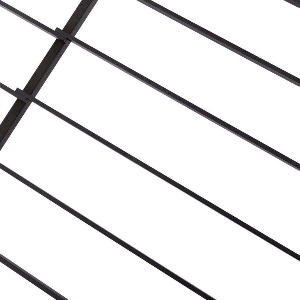 HOMLUX Queen Metal Bed Frame with Sturdy Slats in Black, , large