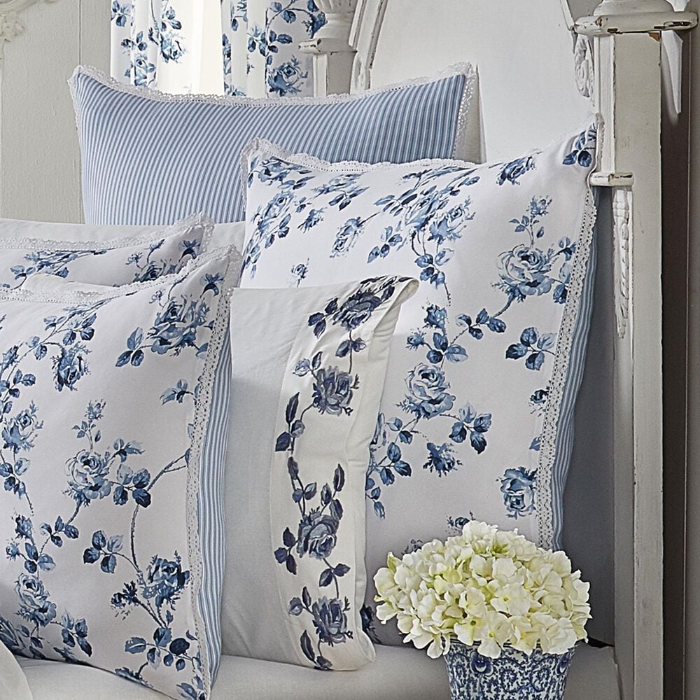 J. Queen New York Rialto 26&quot; Square Euro Pillow Sham in French Blue, , large