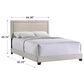 Hawthorne Furniture Zion Upholstered Queen Panel Bed in Fog, , large