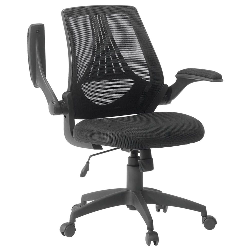 Sauder Mesh Manager&#39;s Chair in Black, , large