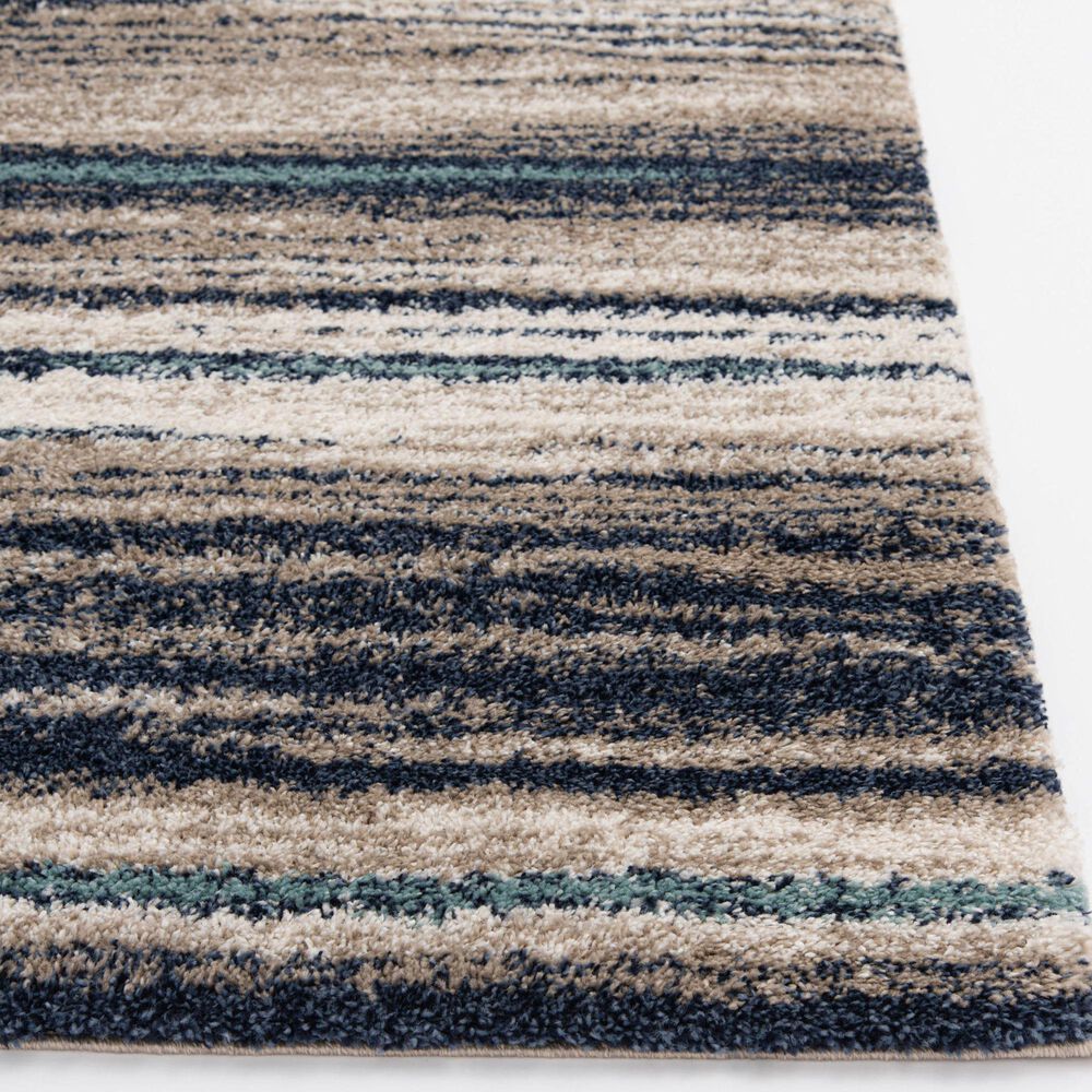 Central Oriental Tulsa Dunkerton 5&#39; x 7&#39;3&quot; Blue Navy and Multicolor Area Rug, , large