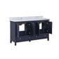 Aurafina Cunningham 60" Vanity with Top and 2 Sinks in Harbor Blue, , large