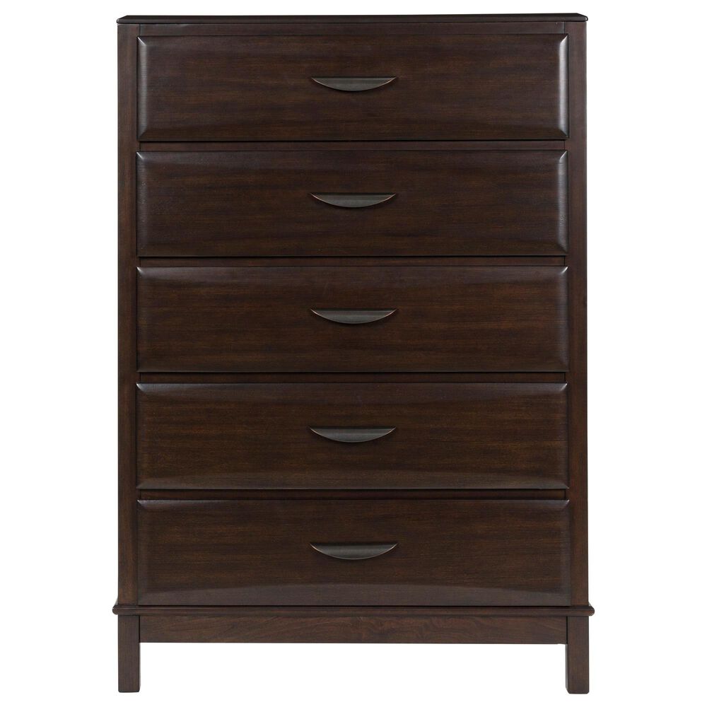 Ashley Vanmore 5-Piece Queen Storage Bedroom Set in Dark Brown, , large