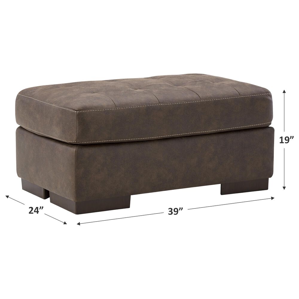 Ashley Maderla Ottoman in Walnut Brown, , large