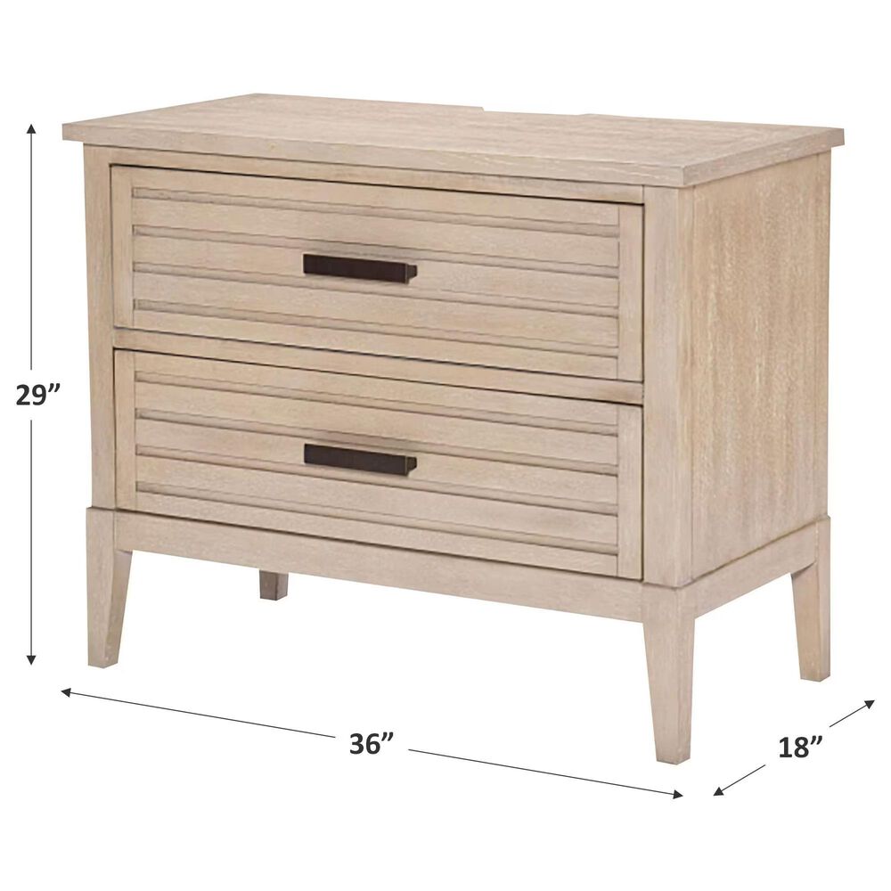 Legacy Classic Edgewater 2-Drawer Bachelor Chest in Soft Sand, , large