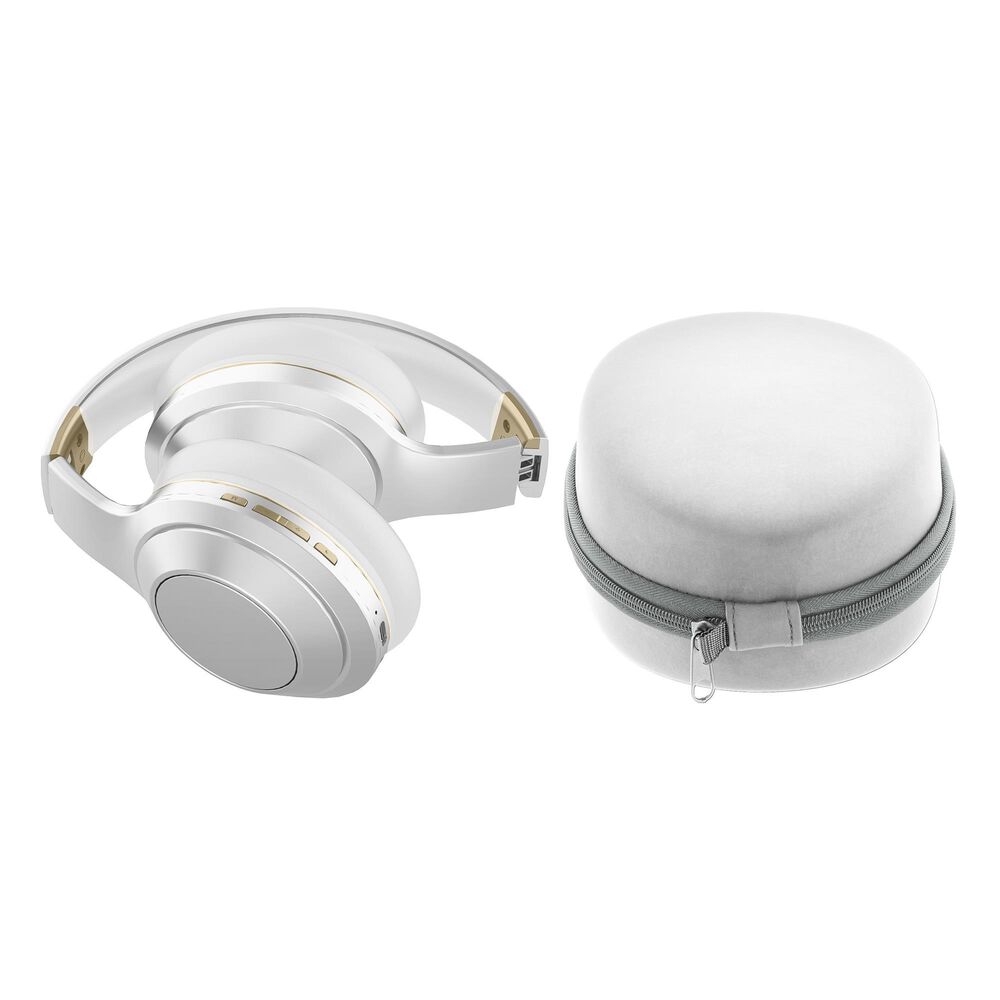 Sentry Active Noise Cancelling Premium Bluetooth Headphones in White, , large
