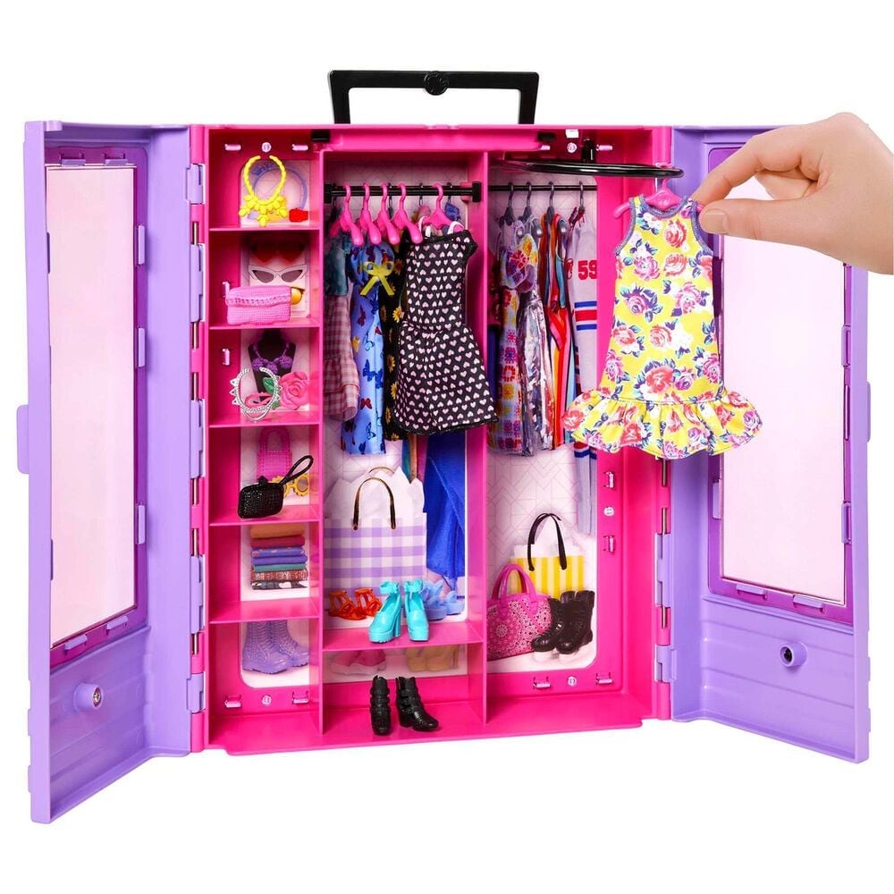 Barbie Doll with Ultimate Closet Accessories and Clothes in Multicolor, , large