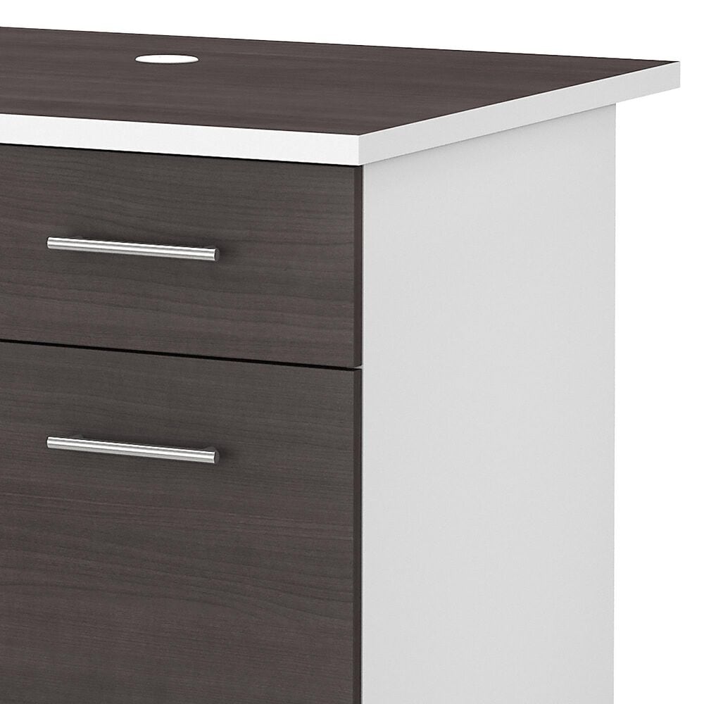 Bush Somerset 3 Piece Office Desk Set in Storm Gray/White, , large