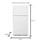 Whirlpool 20.5 Cu. Ft. Top Freezer Refrigerator, , large