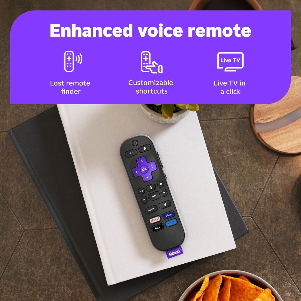 Roku 55" Class Select Series 4K QLED in Black - Smart TV, , large