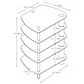 CorLiving Laguna Component Stand in Black, , large