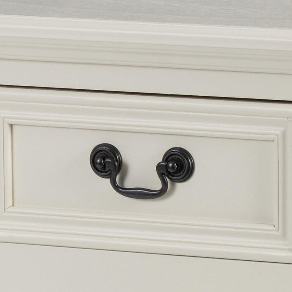 Maple and Jade End Table with Shelf and Drawer in Cream, , large