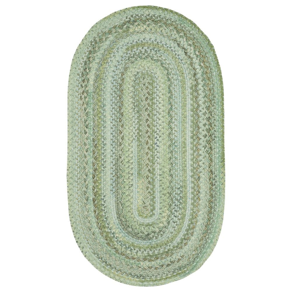 Capel Bayview 0036-220 11"4" x 14"4" Oval Sage Area Rug, , large