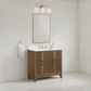 37B Fenwick 36" Single Bathroom Vanity in Kona with Glossy White Composite Stone Top and Backsplash, , large