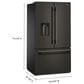 KitchenAid 30.52 Cu. Ft. Standard Depth French Door Refrigerator in Black Ore, , large