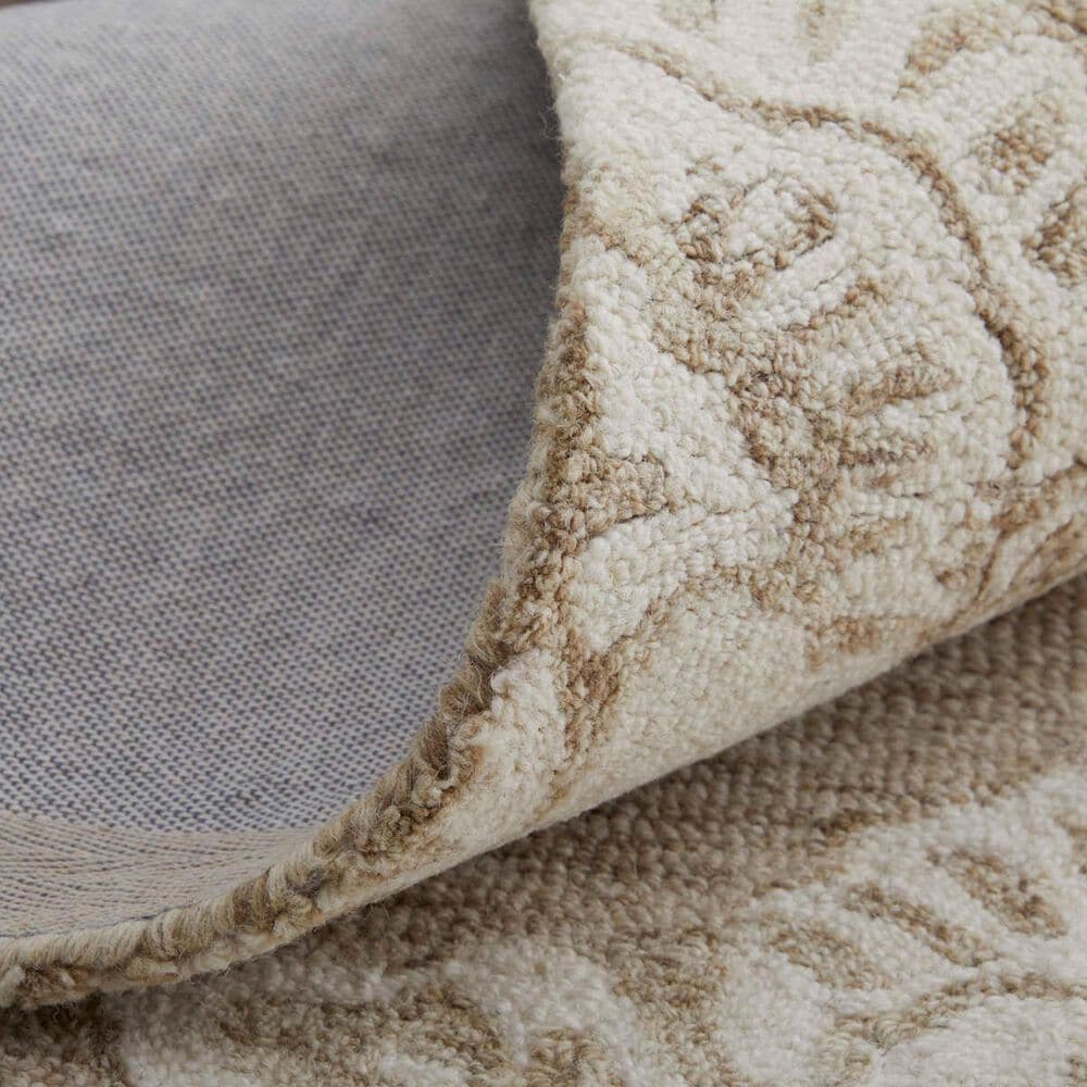 Feizy Belfort Taupe and Ivory 10&#39; x 14&#39; Area Rug, , large