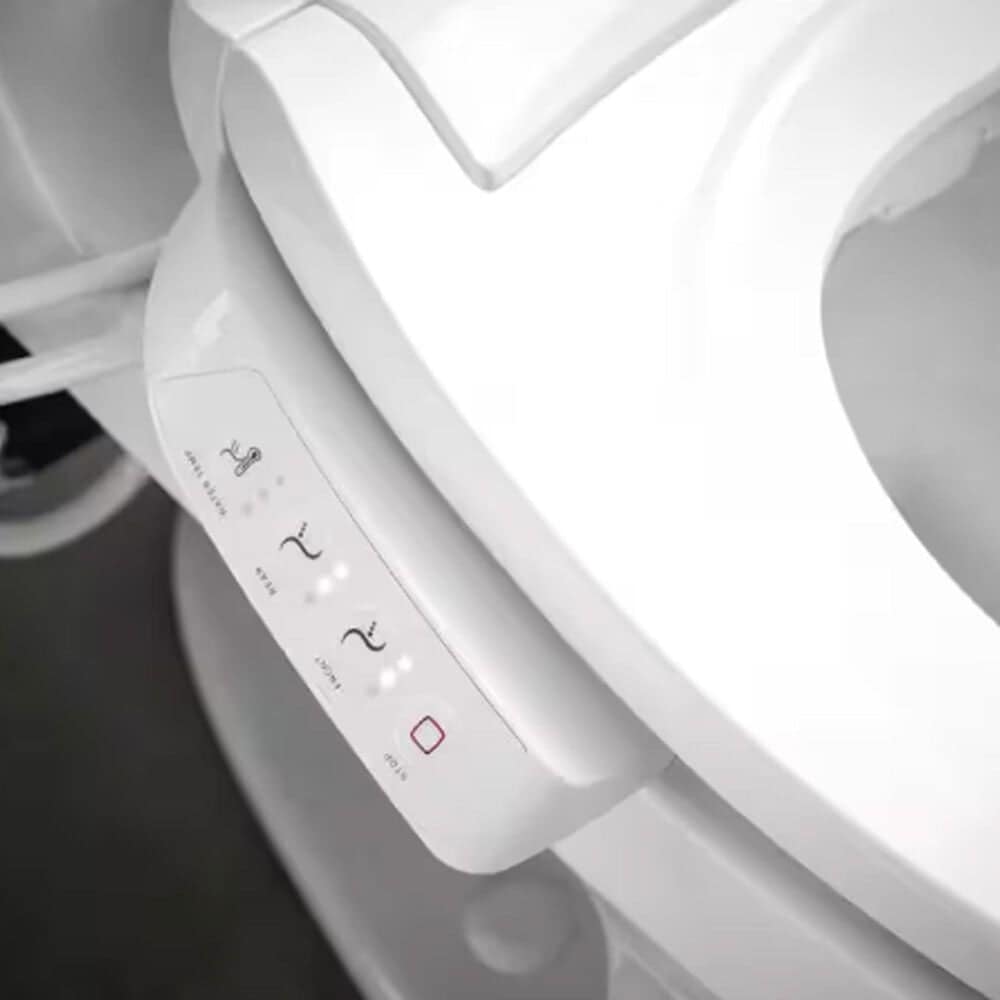 Kohler PureWash E525 Elongated Bidet Toilet Seat in White, , large