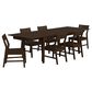 A-America Berkley Dining Table and 6 Dining Side Chairs in Coffee, , large