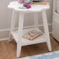 Linden Boulevard Petunia Side Table in White, , large