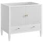 James Martin Vanities Myrrin 36" Vanity in Bright White with 3 CM Ethereal Noctis Quartz Top, , large