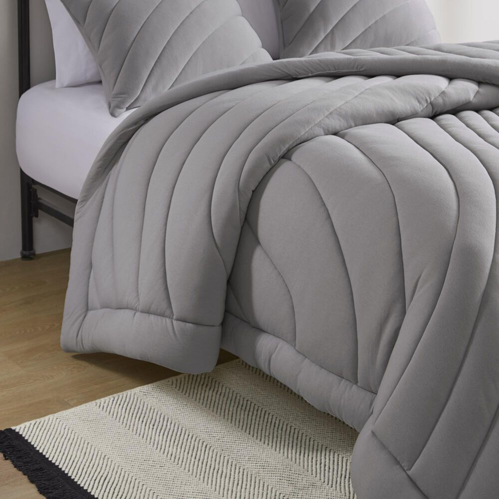Hampton Park Juniper 3-Piece Full/Queen Comforter Set in Grey, , large