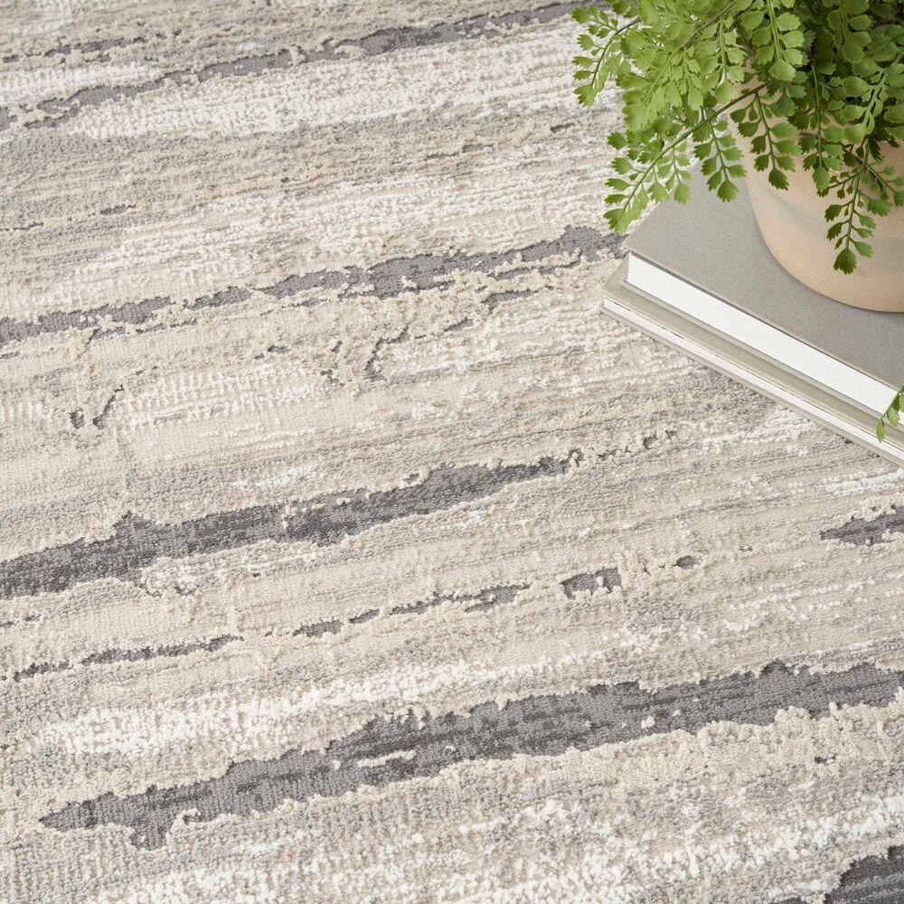 Nourison Sustainable Trends SUT03 6&#39; x 9&#39; Ivory and Multicolor Area Rug, , large