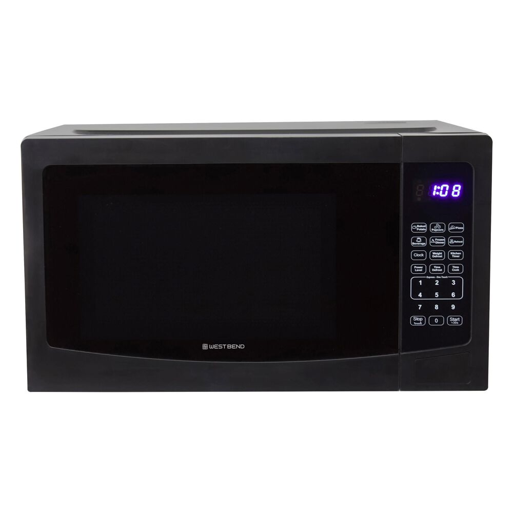 West Bend 1.1 Cu. Ft. Touch Microwave in Black, , large
