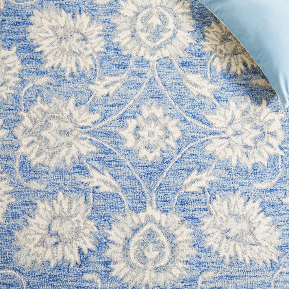 Safavieh Micro-Loop MLP536M 4&#39; x 6&#39; Blue and Ivory Area Rug, , large