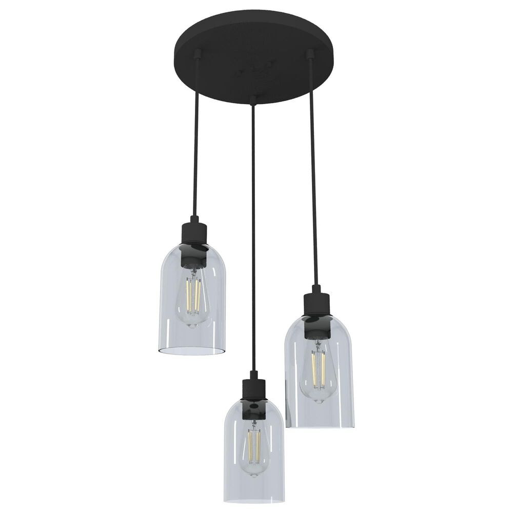 Hunter Lochmeade 3-Light Linear Pendant Cluster in Natural Iron, , large
