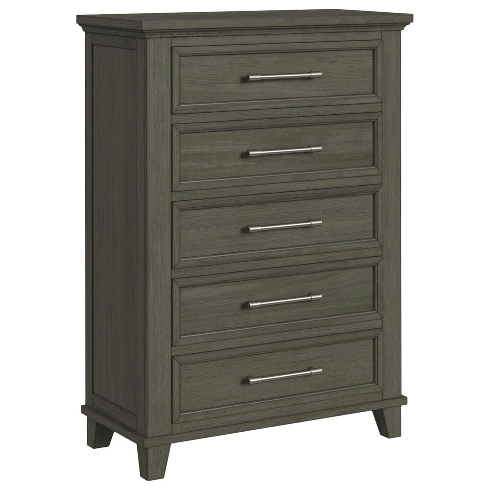 Mayberry Hill Canterbury 5-Drawer Chest in Gray, , large