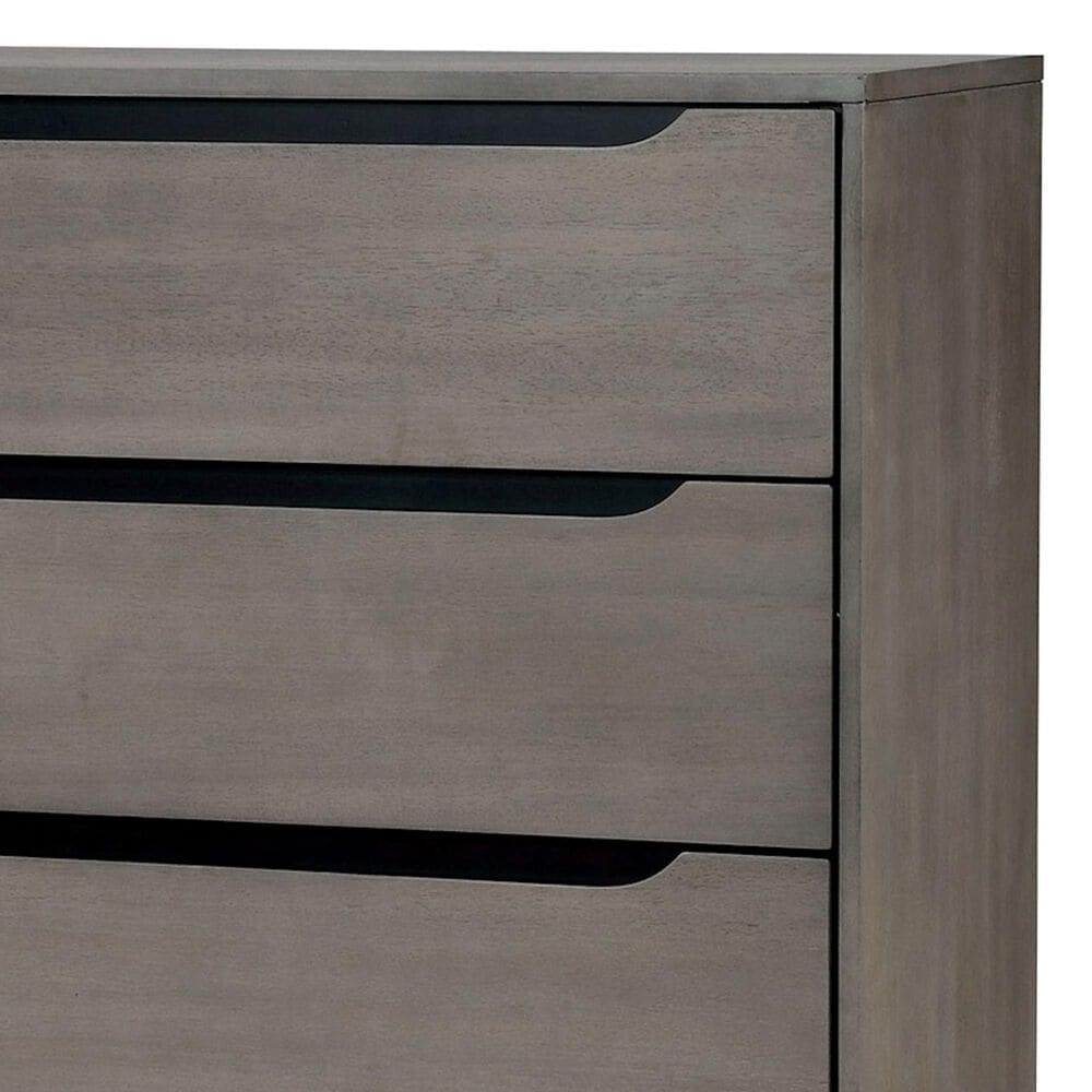 Furniture of America Lennart 4-Drawer Chest in Gray, , large