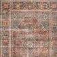 Loloi Loren LQ-13 2"3" x 3"9" Brick and Midnight Scatter Rug, , large