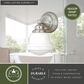 Vaxcel Huntley 1-Light Bathroom Vanity in Satin Nickel, , large
