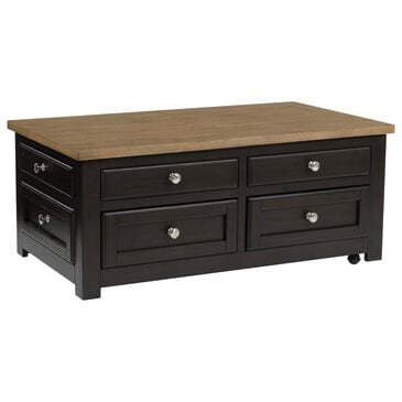 Ashley Drazmine Lift-Top Coffee Table in Brown and Dark Chocolate, , large