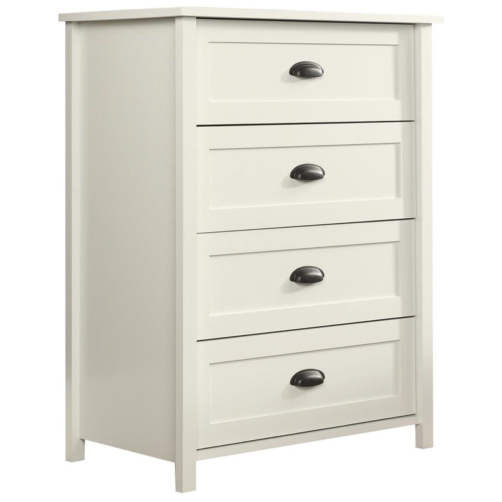 Sauder County Line 4-Drawer Chest in Soft White, , large